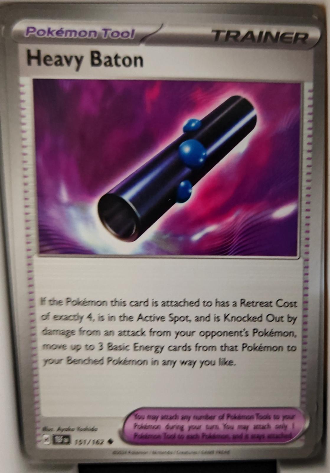 Heavy Baton - 151/162 - - TEMPORAL FORCES - Pokemon - Uncommon | AA23-25