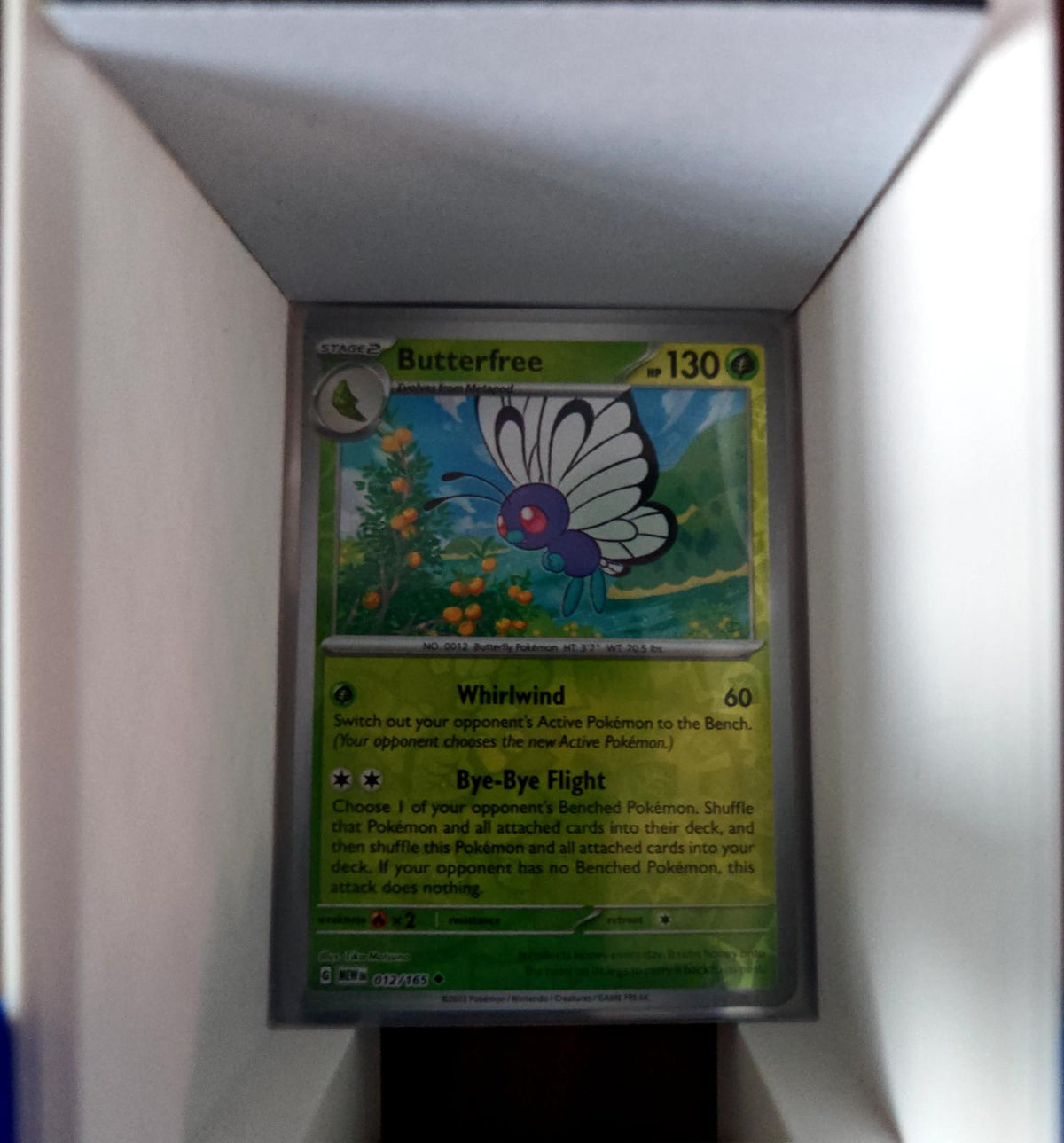 Butterfree - 012/165 - Reverse Holo - 151 - Pokemon - Uncommon | AA61-38
