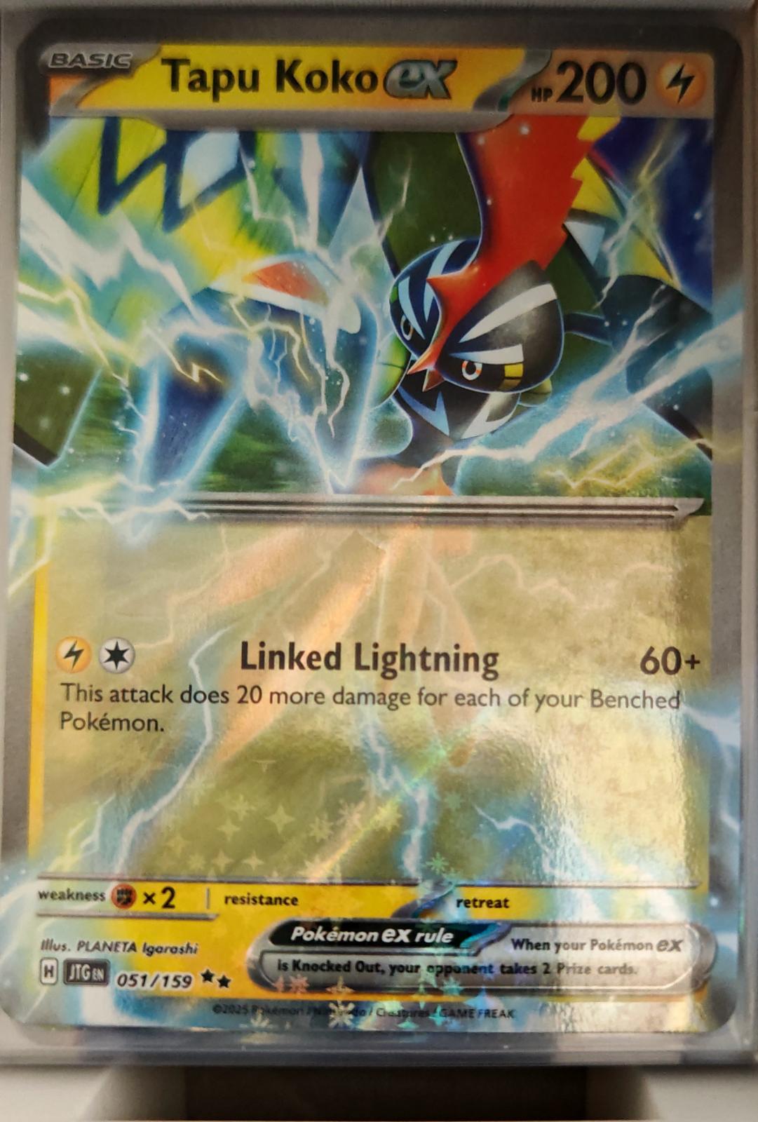 Tapu Koko ex - 051/159 - Holo - JOURNEY TOGETHER - Pokemon - | AA37-43