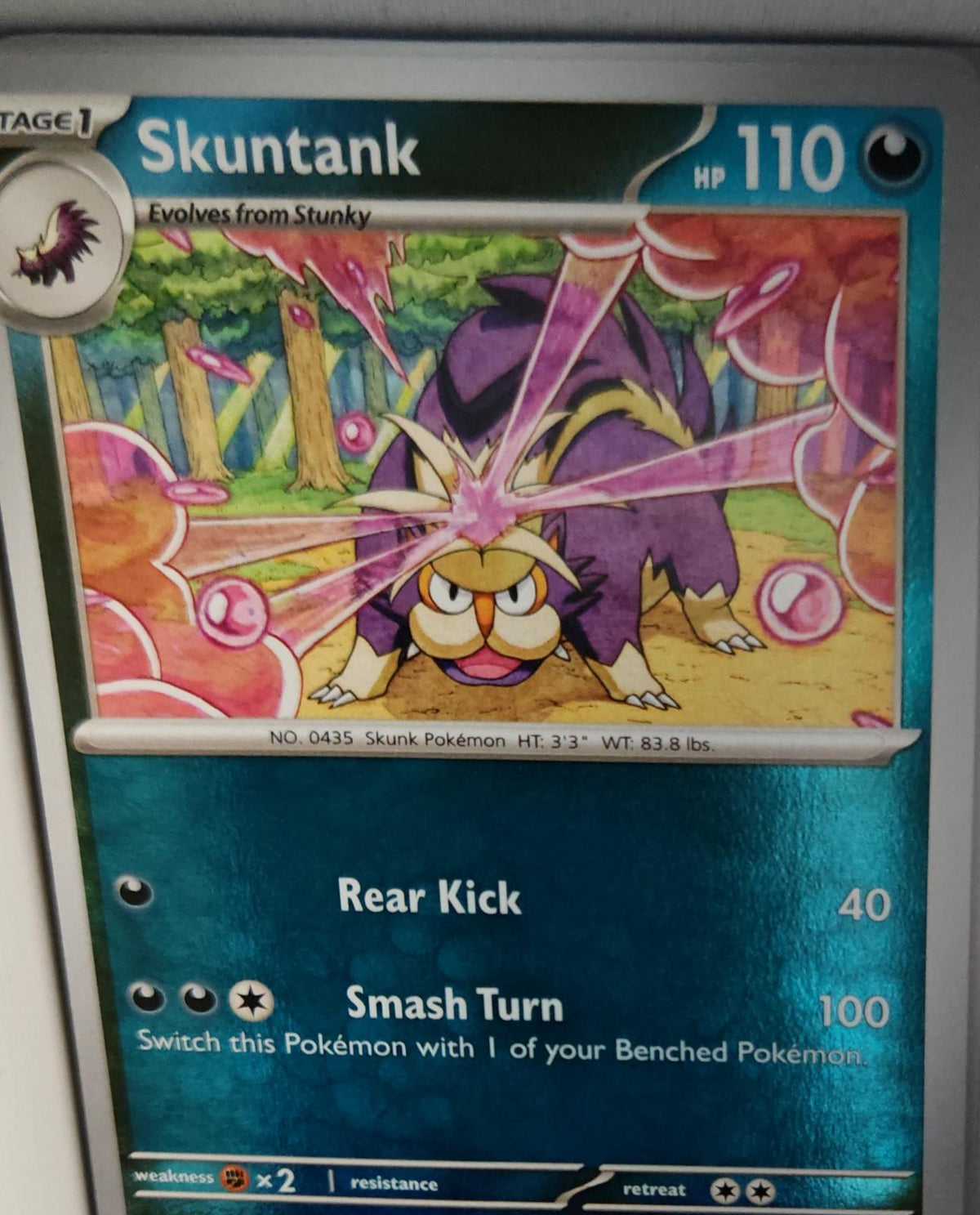 Skuntank - 054/086 - Reverse Holo - CHAOS RISING - Pokemon - Uncommon | AA31-52