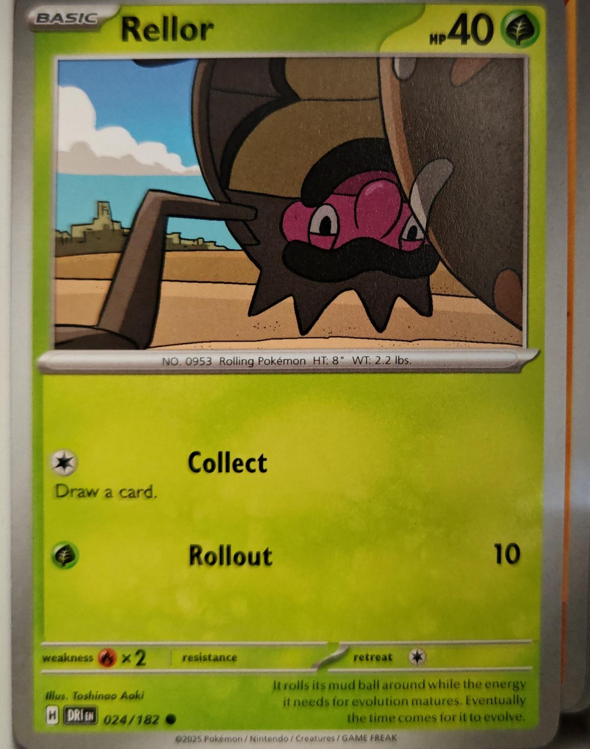 Rellor - 024/182 - - DESTINED RIVALS - Pokemon - Common | AA10-49