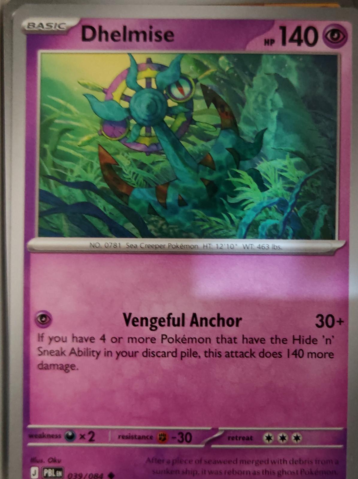 Dhelmise - 039/084 - - PITCH BLACK - Pokemon - Uncommon | AA18-15