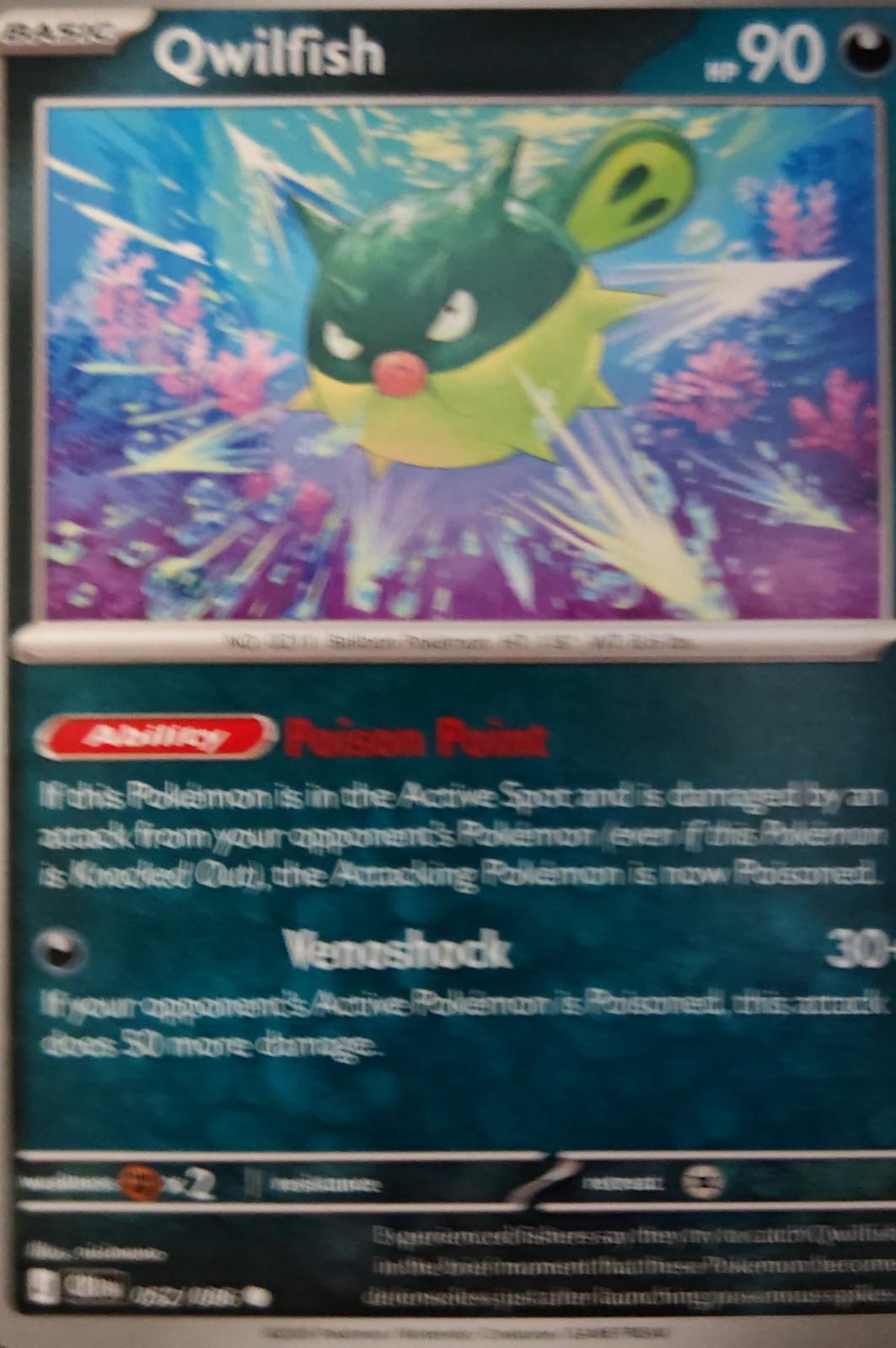 Qwilfish - 052/086 - - CHAOS RISING - Pokemon - Common | AA36-23