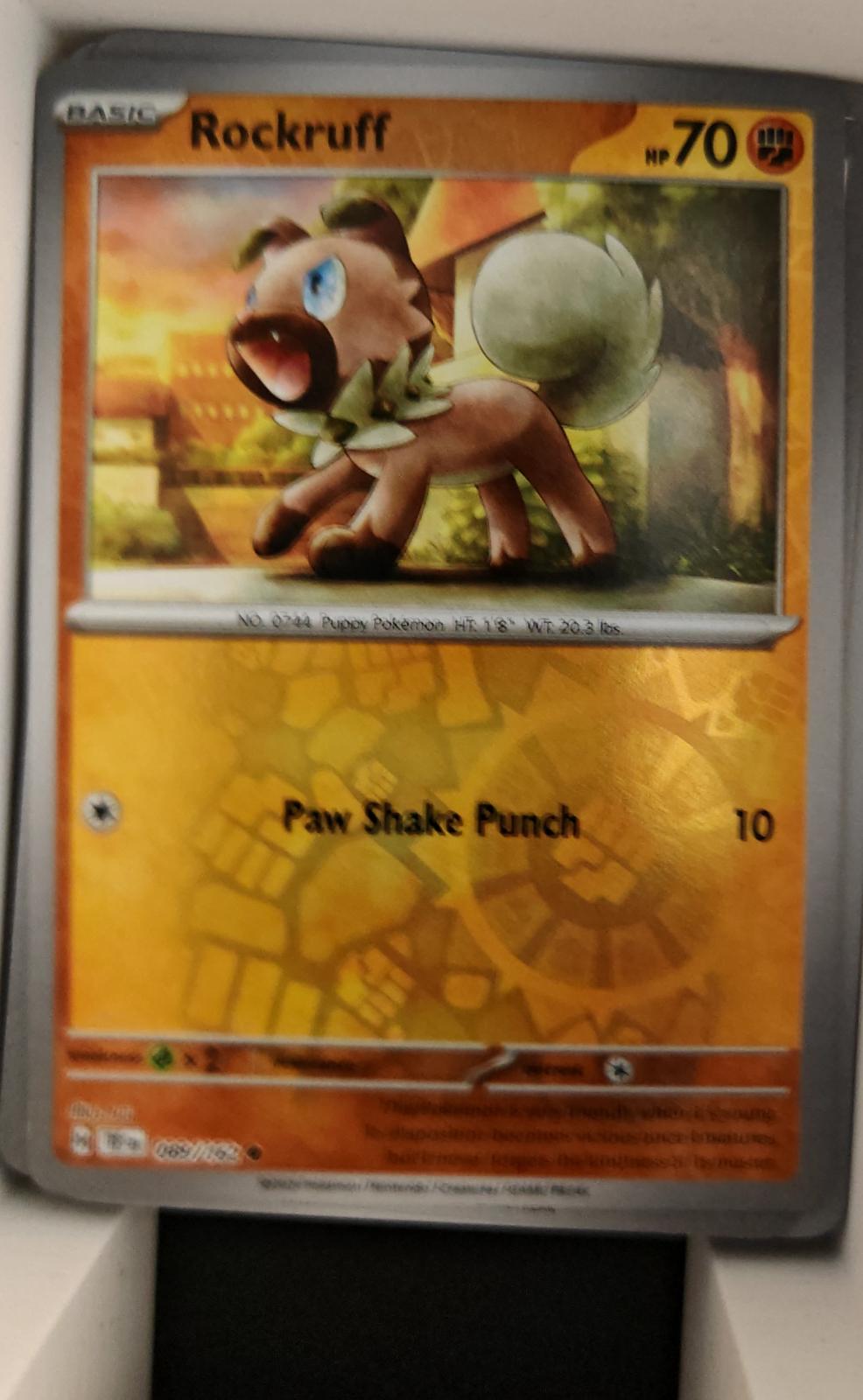 Rockruff - 089/162 - Reverse Holo - TEMPORAL FORCES - Pokemon - Common | AA26-44
