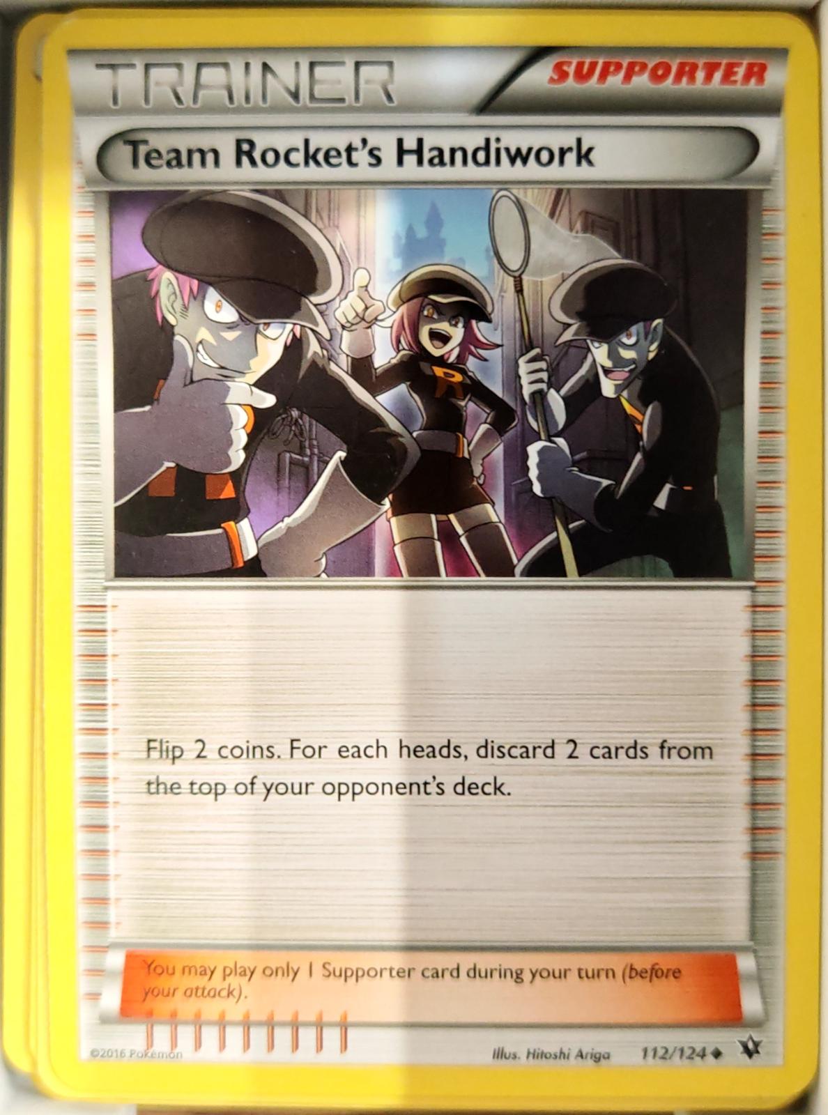 Team Rocket's Handiwork - 112/124 - - FATES COLLIDE - Pokemon - | AA70-22