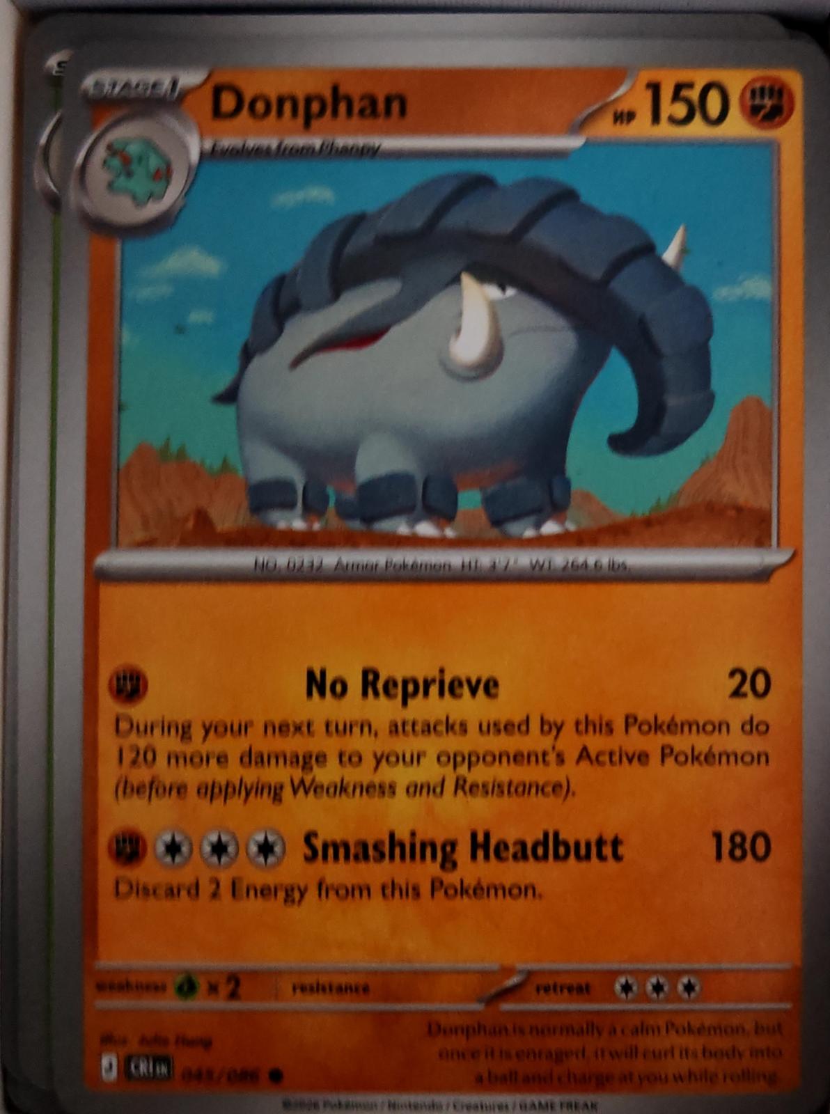 Donphan - 045/086 - - CHAOS RISING - Pokemon - Common | AA43-88