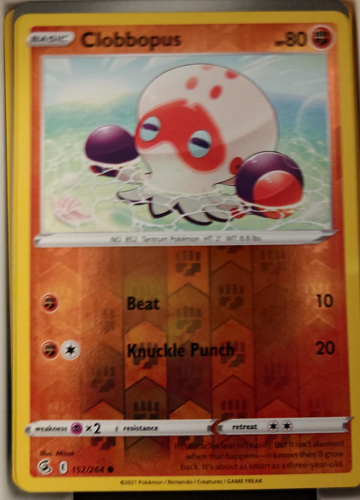 Clobbopus - 152/264 - Reverse Holo - FUSION STRIKE - Pokemon - Common | AA22-22