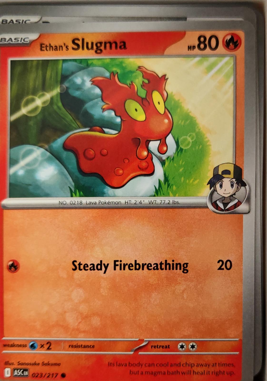 Ethan's Slugma - 023/217 - - ASCENDED HEROES - Pokemon - Common | AA11-59