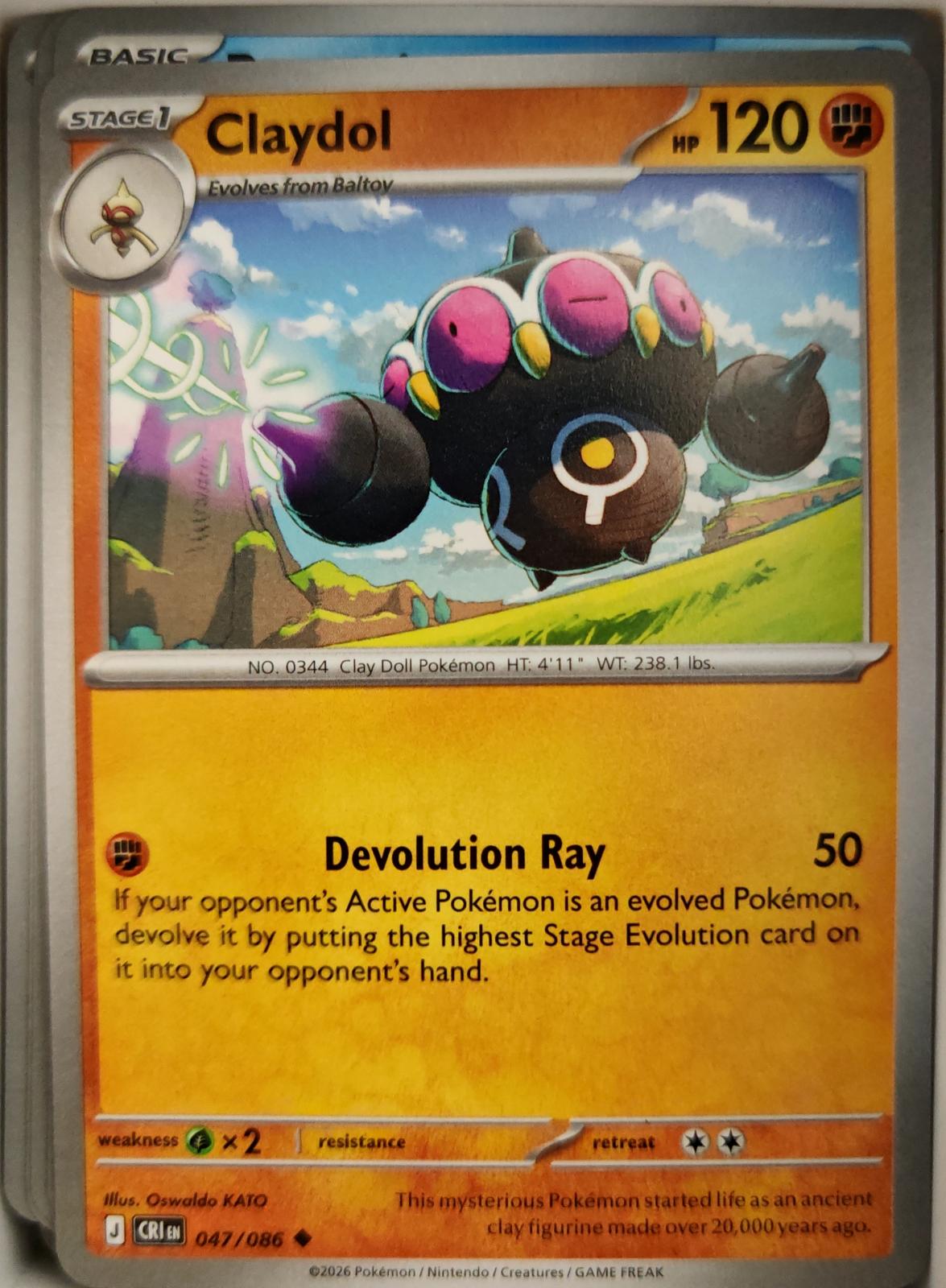Claydol - 047/086 - - CHAOS RISING - Pokemon - Uncommon | AA08-93