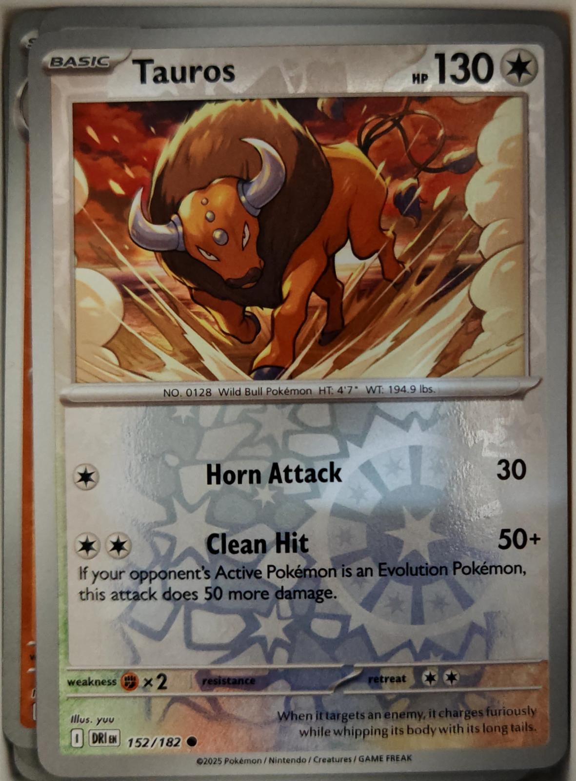 Tauros - 152/182 - Reverse Holo - DESTINED RIVALS - Pokemon - Common | AA19-21