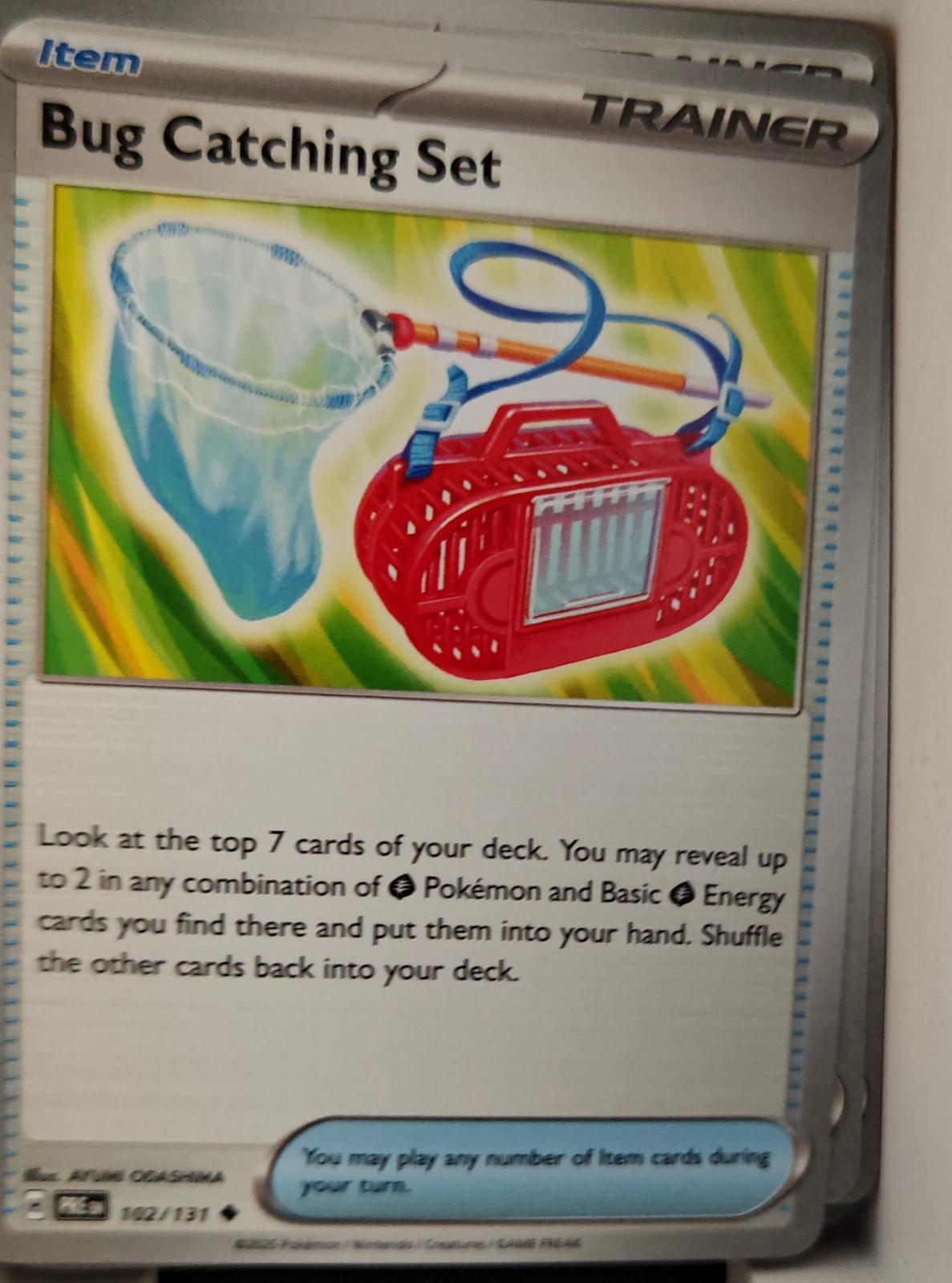 Bug Catching Set - 102/131 - - PRISMATIC EVOLUTIONS - Pokemon - | AA29-35