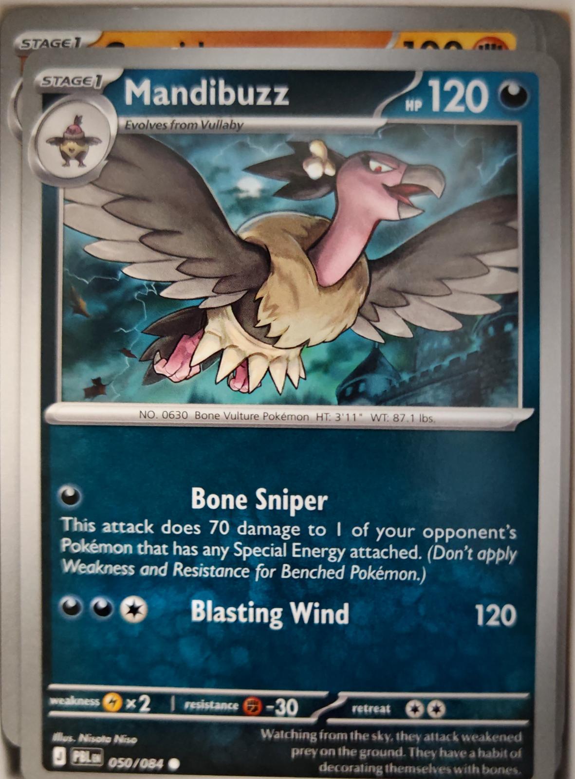 Mandibuzz - 050/084 - - PITCH BLACK - Pokemon - Common | AA17-84
