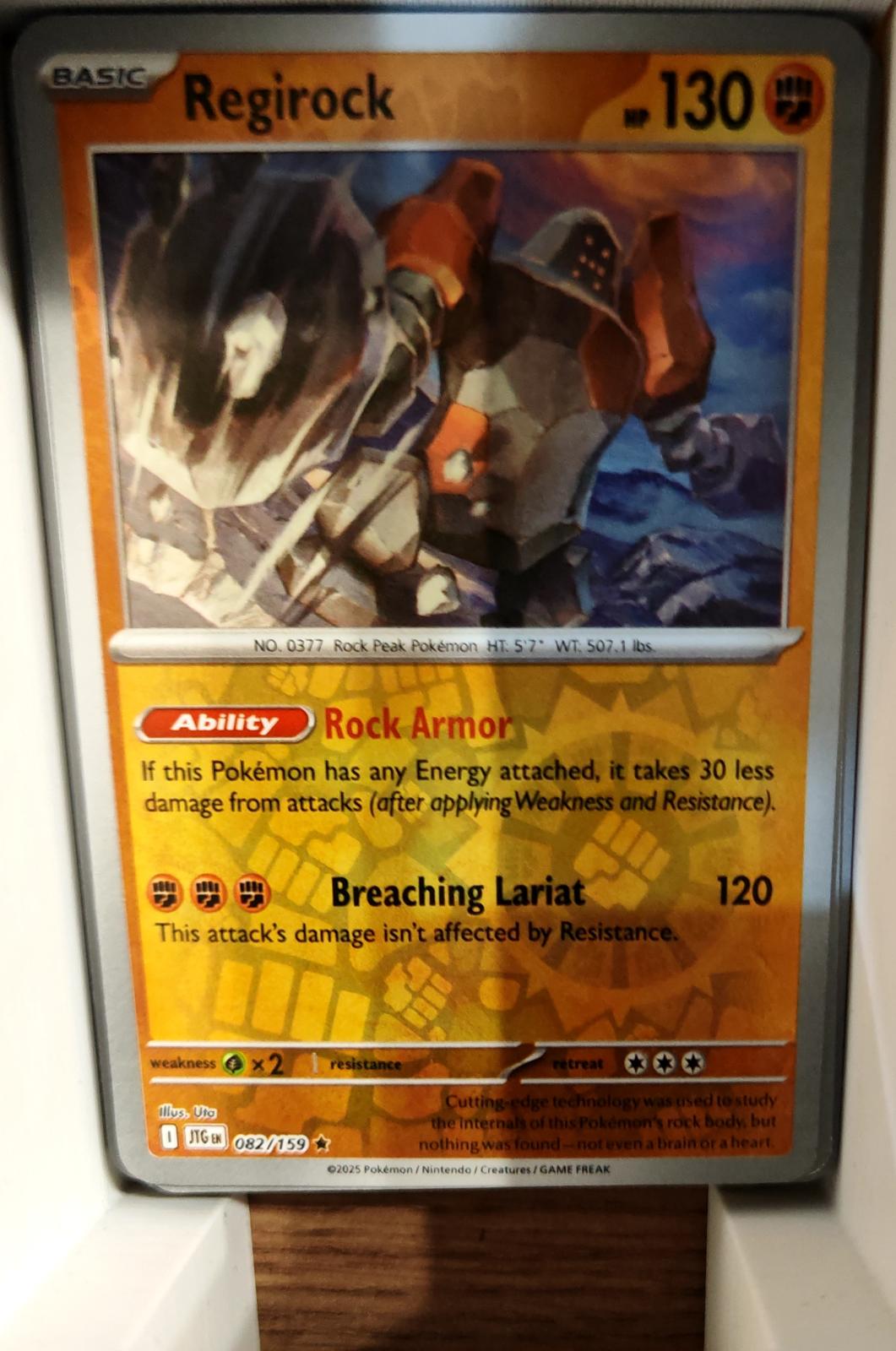 Regirock - 082/159 - Reverse Holo - JOURNEY TOGETHER - Pokemon - Rare | AA72-42