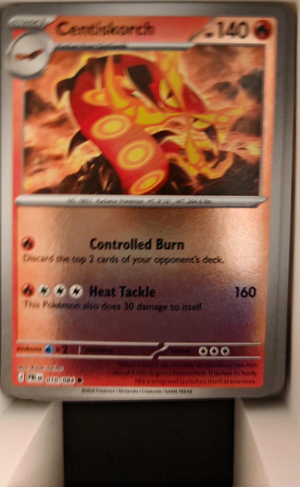 Centiskorch - 010/084 - Reverse Holo - PITCH BLACK - Pokemon - Common | AA26-54