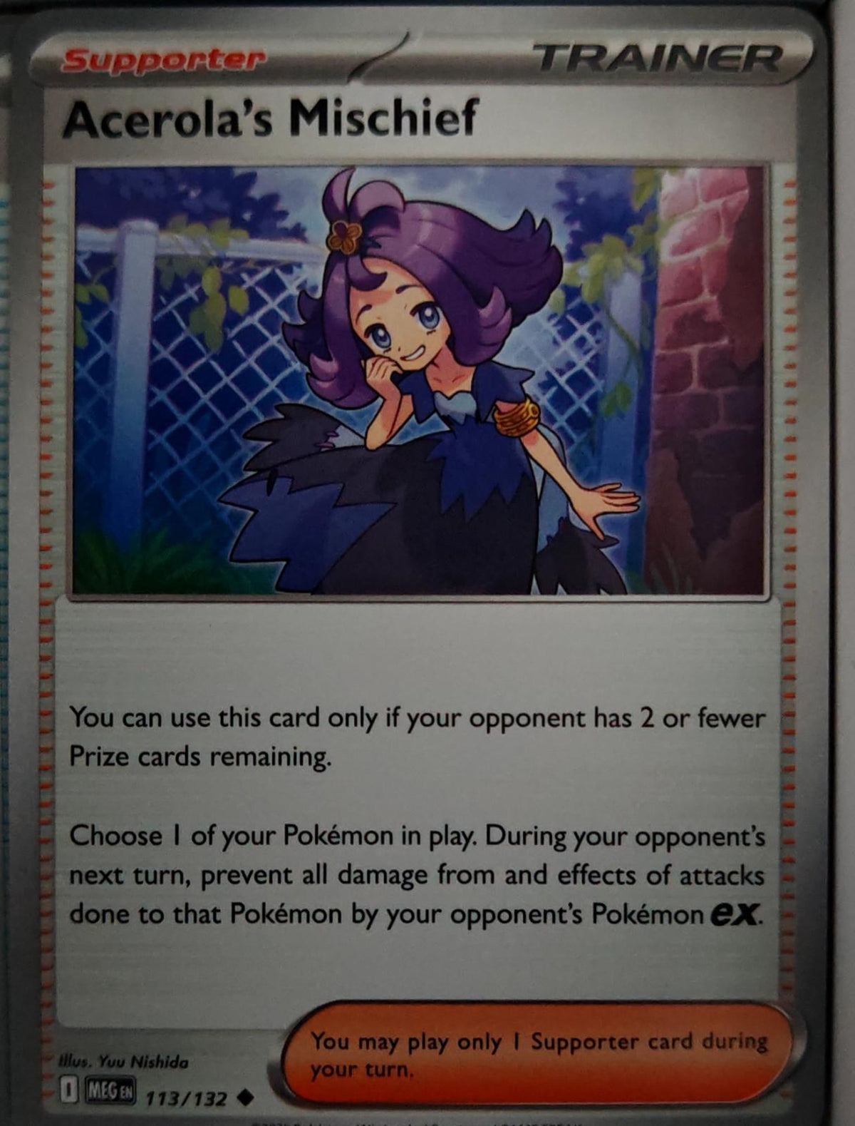 Acerola's Mischief - 113/132 - - MEGA EVOLUTION - Pokemon - Uncommon | AA60-26