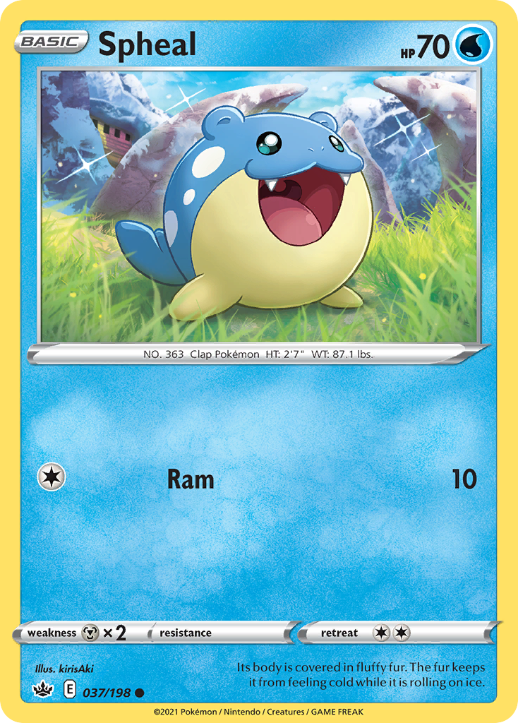 Spheal - 037/198 - - CHILLING REIGN - Pokemon - Common | AA02-25