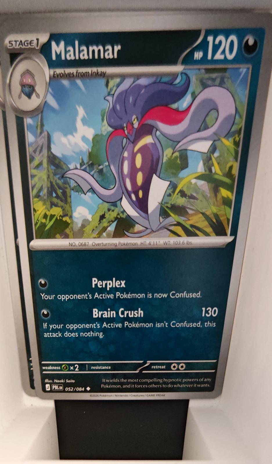 Malamar - 052/084 - - PITCH BLACK - Pokemon - Uncommon | AA32-2