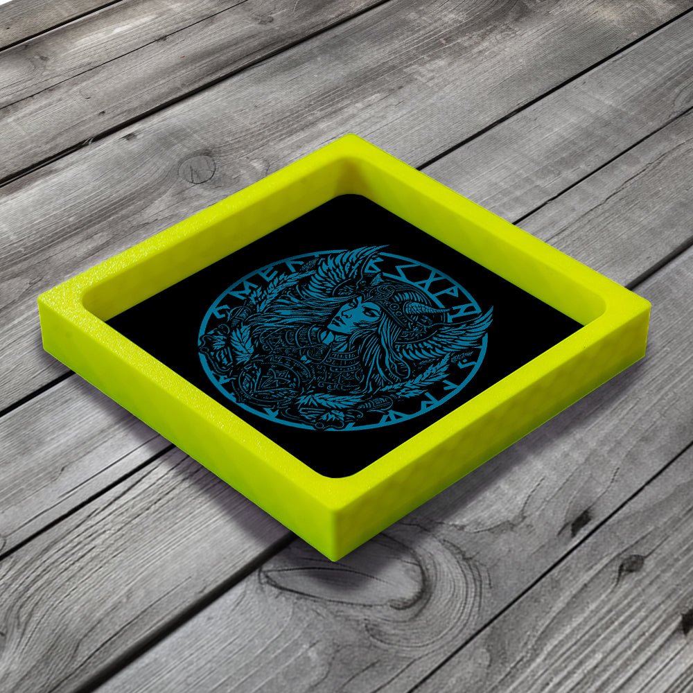 3D Printed Dice Tray - Viking Valkyrie Board Game Tabletop Gaming Gifts Accessories, RPG D&D Dice