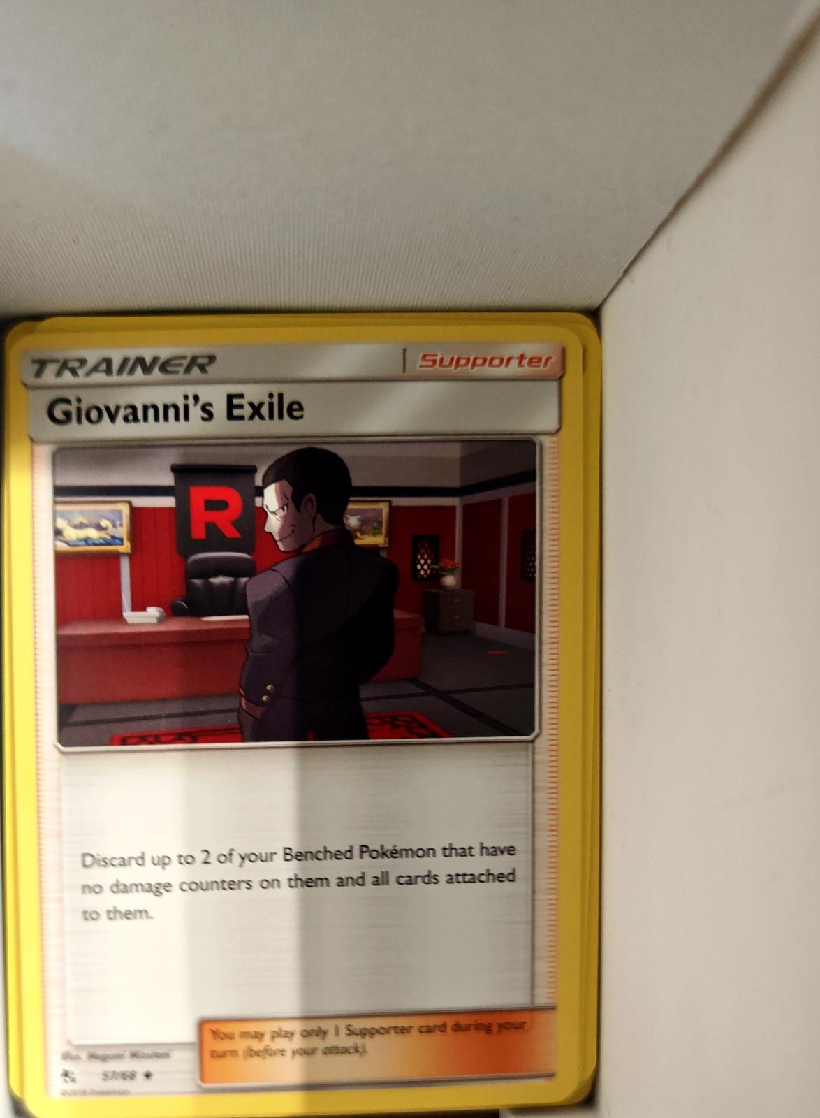 Giovanni's Exile - 57/68 - - HIDDEN FATES - Pokemon - Uncommon | AA70-21
