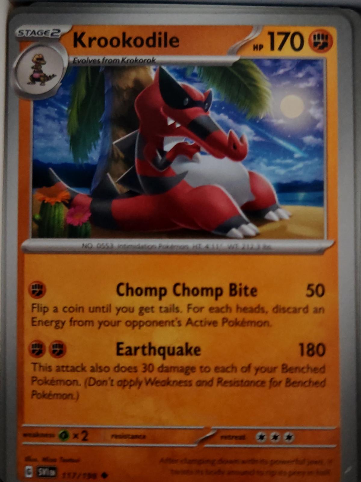 Krookodile - 117/198 - - SCARLET & VIOLET - Pokemon - Uncommon | AA46-20