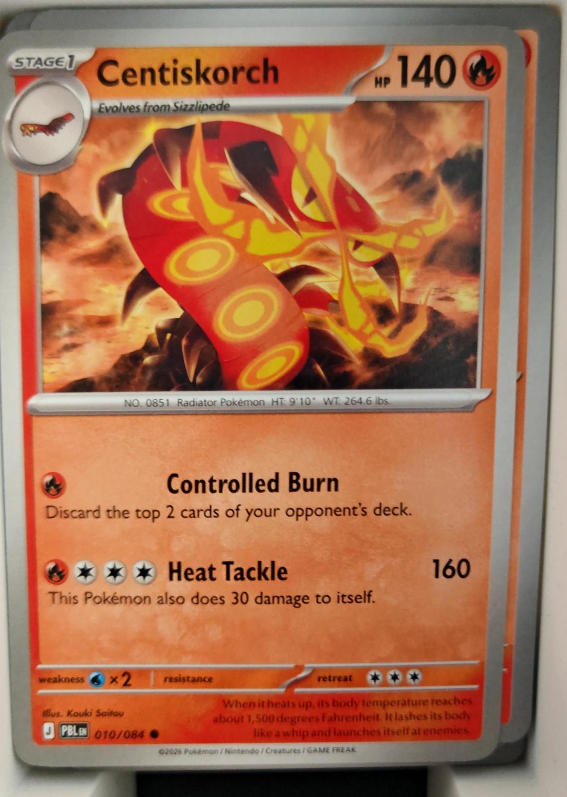 Centiskorch - 010/084 - - PITCH BLACK - Pokemon - Common | AA28-78