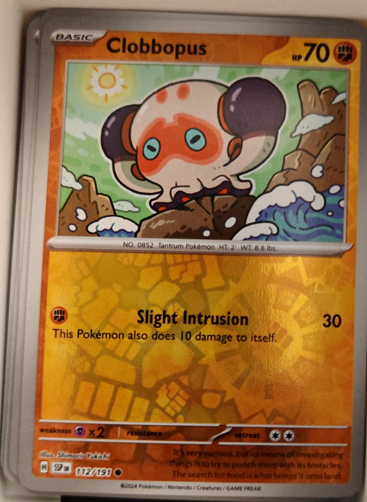 Clobbopus - 112/191 - Reverse Holo - SURGING SPARKS - Pokemon - Common | AA20-24