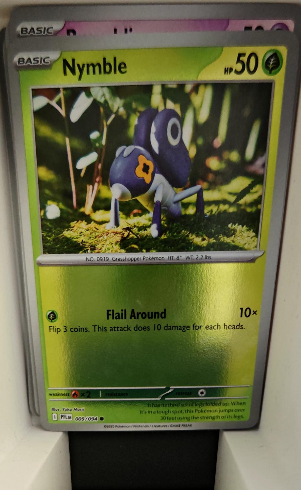 Nymble - 009/094 - Reverse Holo - PHANTASMAL FLAMES - Pokemon - Common | AA20-17