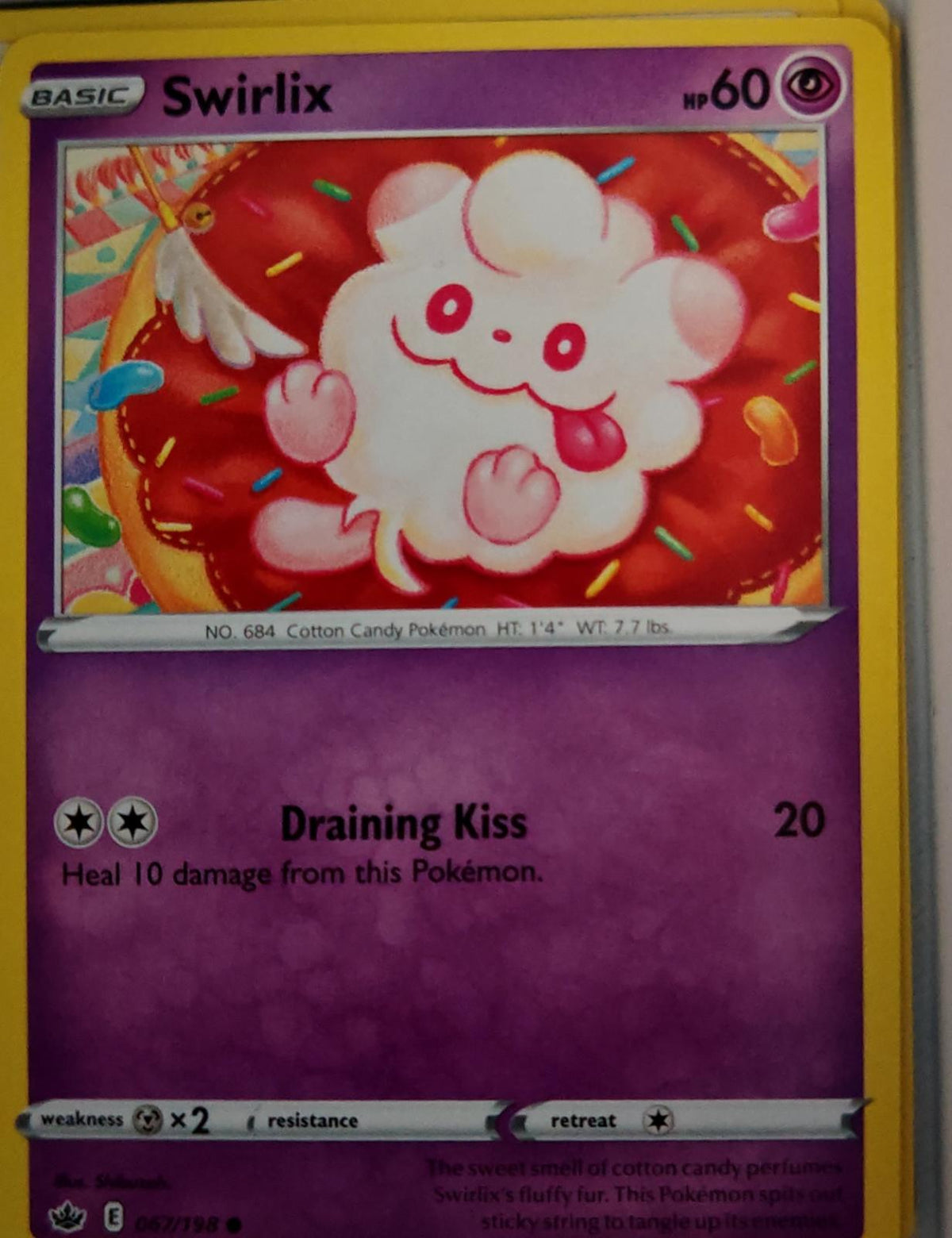 Swirlix - 067/198 - - CHILLING REIGN - Pokemon - Common | AA57-8