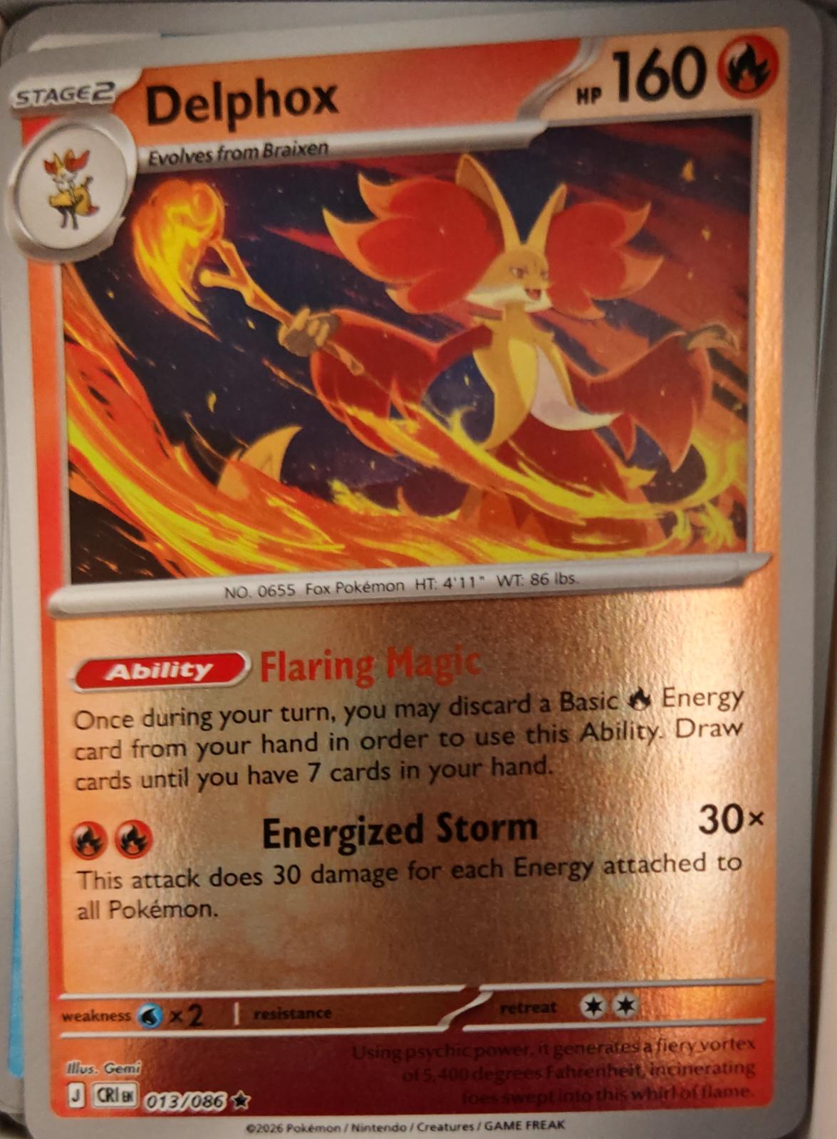 Flareon - 013/131 - Reverse Holo - PRISMATIC EVOLUTIONS - Pokemon - | AA31-58
