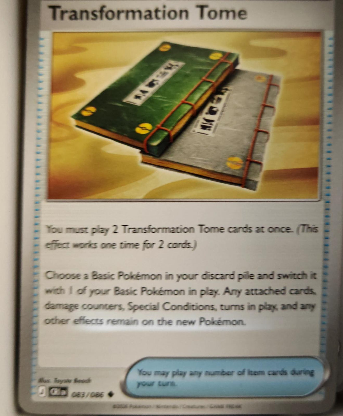 Transformation Tome - 083/086 - - CHAOS RISING - Pokemon - Uncommon | AA20-95