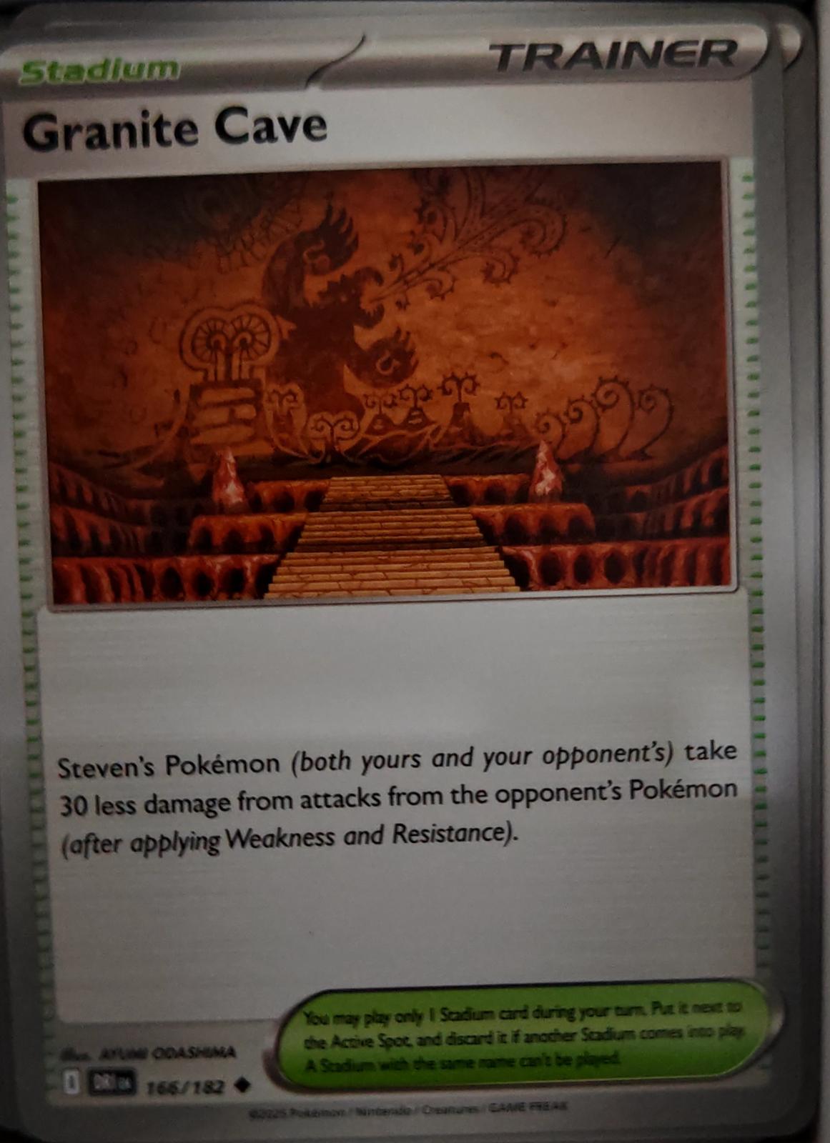 Granite Cave - 166/182 - - DESTINED RIVALS - Pokemon - Uncommon | AA40-77
