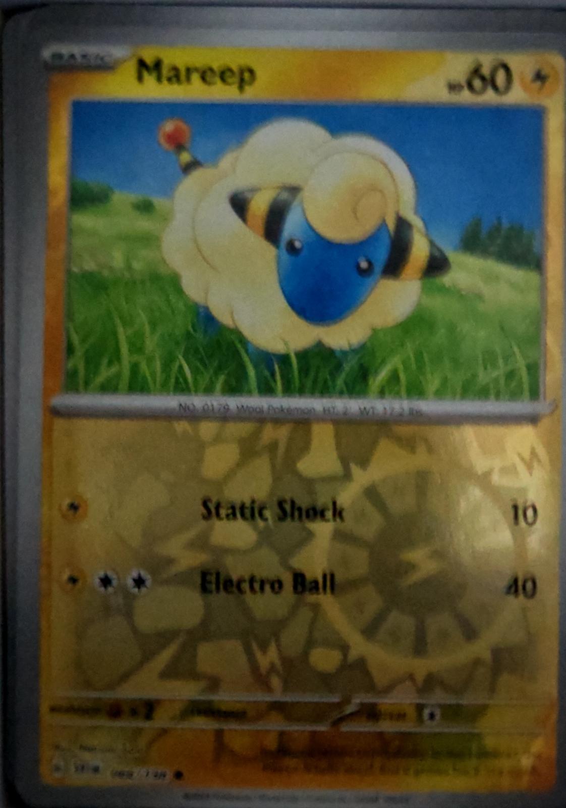 Mareep - 066/198 - Reverse Holo - SCARLET & VIOLET - Pokemon - Common | AA49-72
