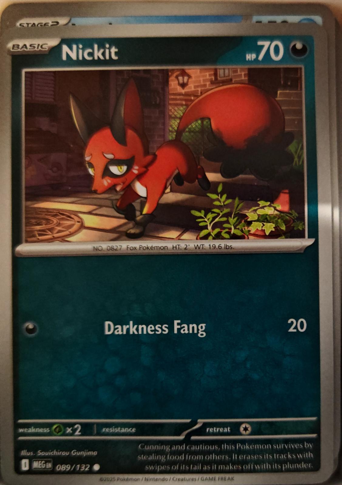 Nickit - 089/132 - - MEGA EVOLUTION - Pokemon - Common | AA01-60