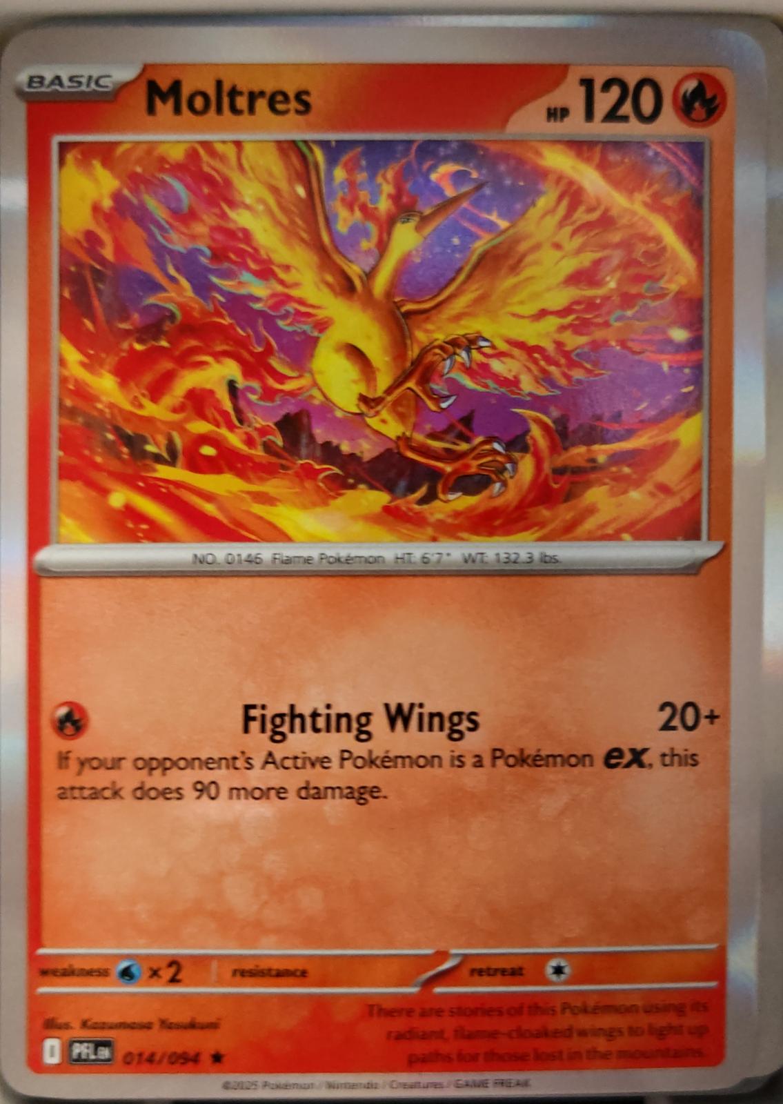 Moltres - 014/094 - Holo - PHANTASMAL FLAMES - Pokemon - Rare | AA20-61