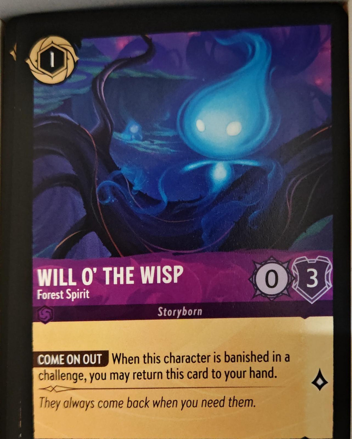 Will o' the Wisp - Forest Spirit - 47/204 - - WILDS UNKNOWN - Lorcana - | LAA01-68