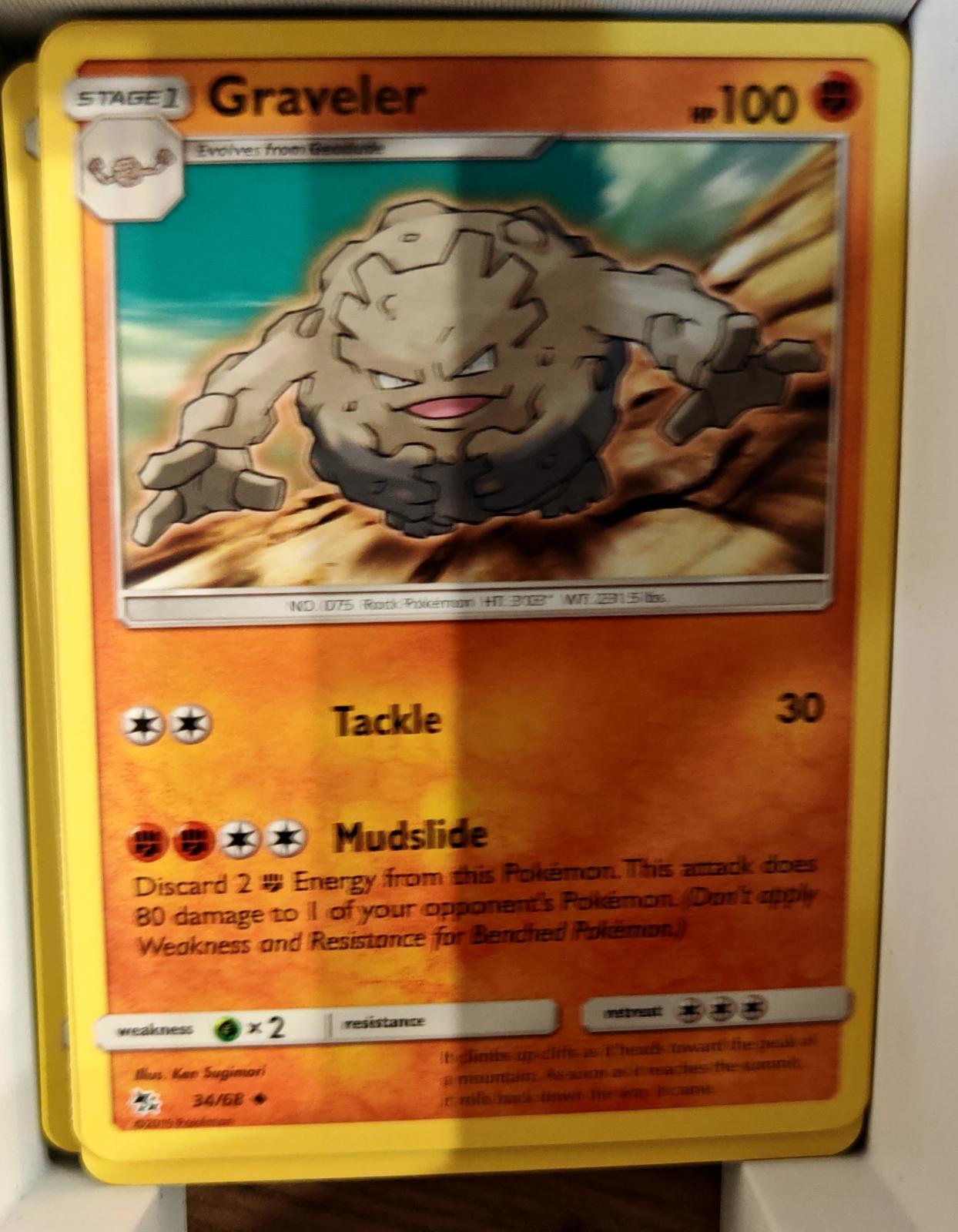 Graveler - 34/68 - - HIDDEN FATES - Pokemon - Uncommon | AA69-37
