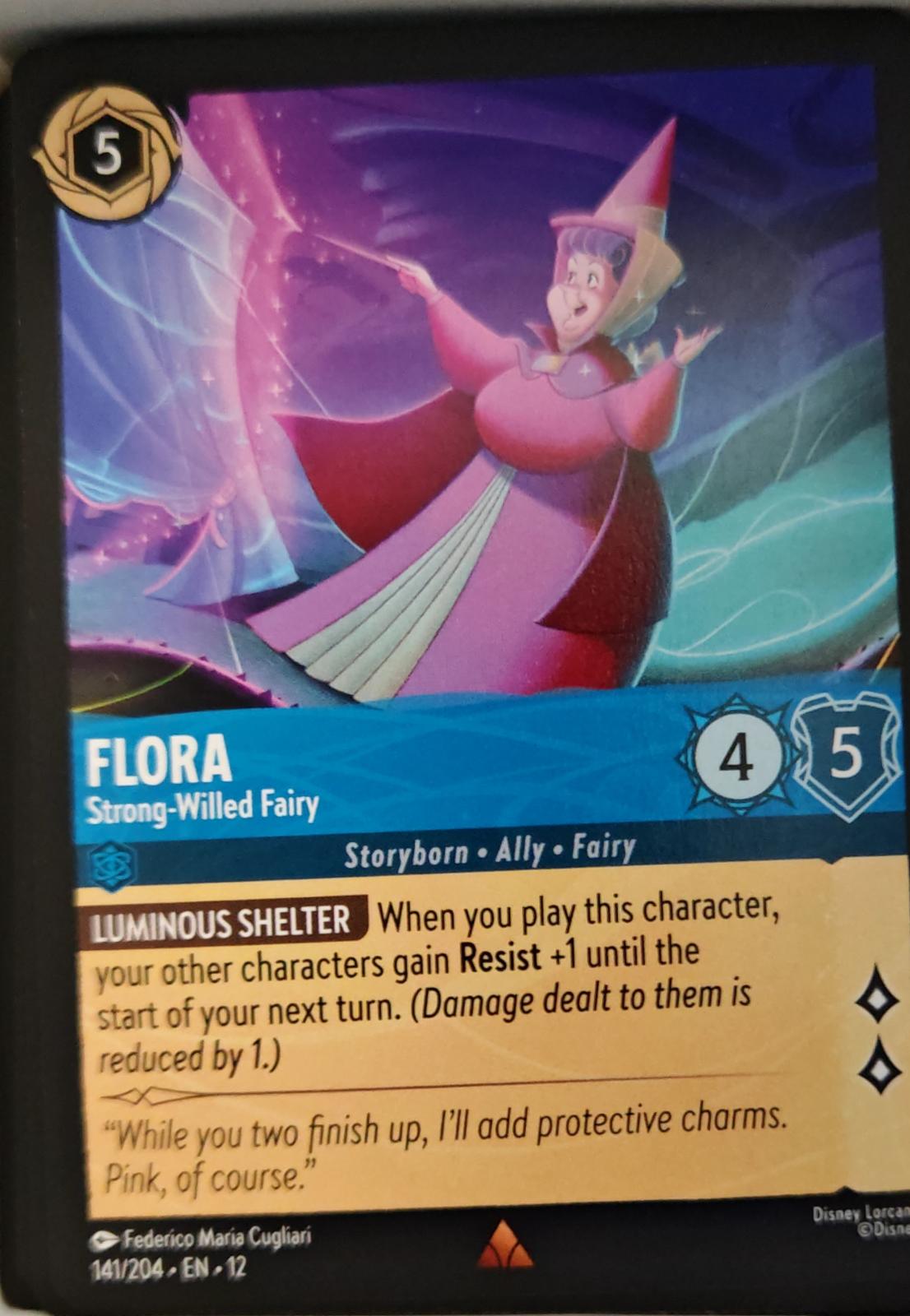 Flora - Strong-Willed Fairy - 141/204 - - WILDS UNKNOWN - Lorcana - | LAA03-23