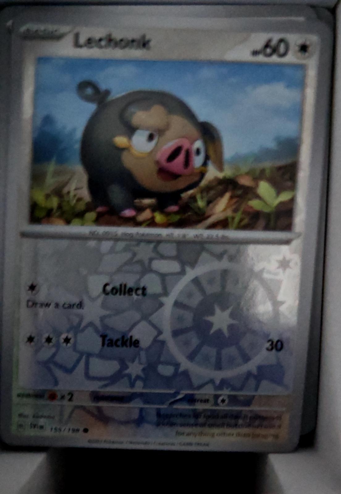 Lechonk - 155/198 - Reverse Holo - SCARLET & VIOLET - Pokemon - Common | AA49-70
