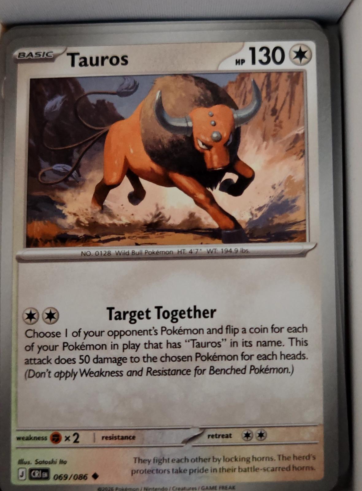 Tauros - 069/086 - - CHAOS RISING - Pokemon - Uncommon | AA42-24