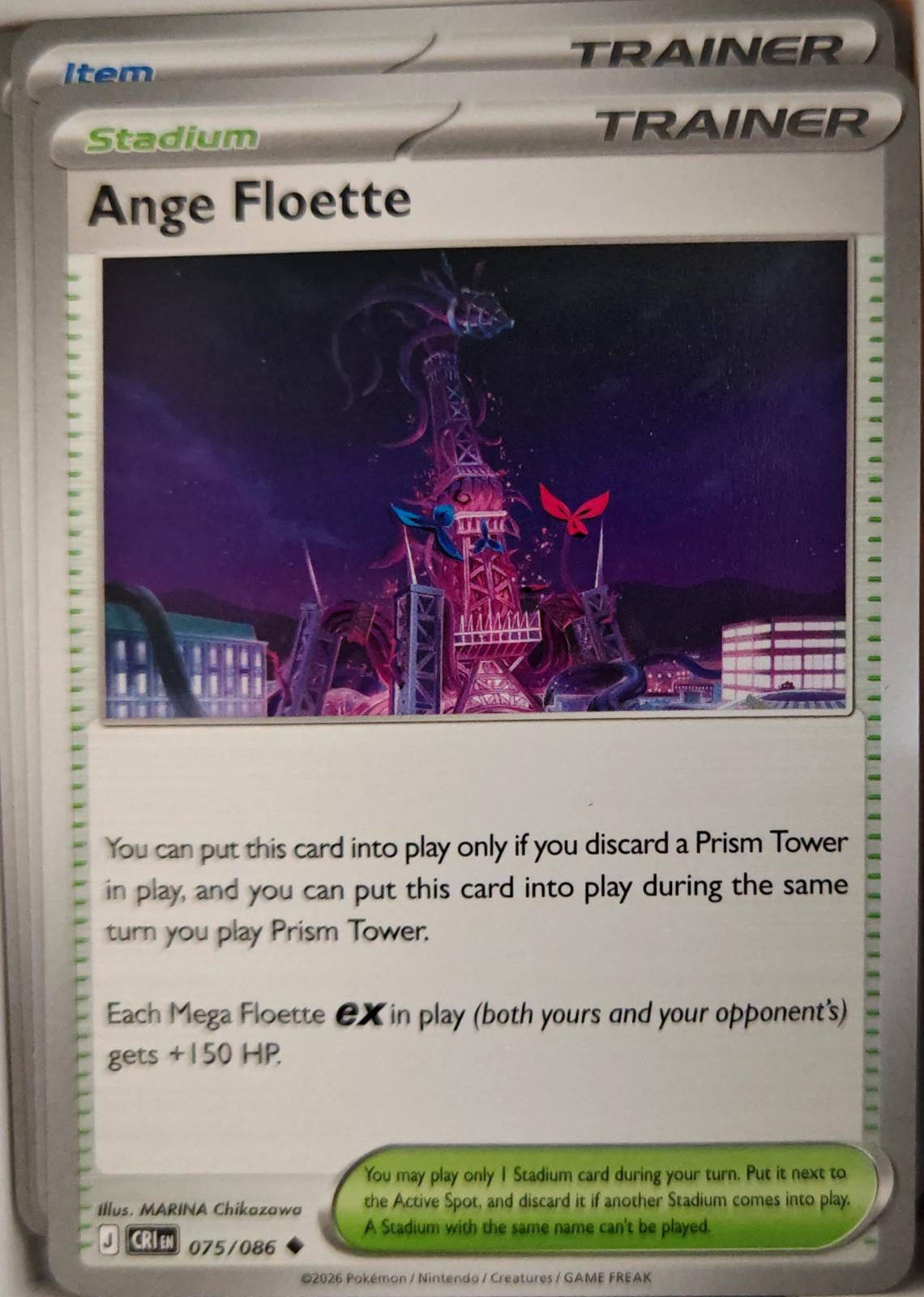 Ange Floette - 075/086 - - CHAOS RISING - Pokemon - Uncommon | AA23-18