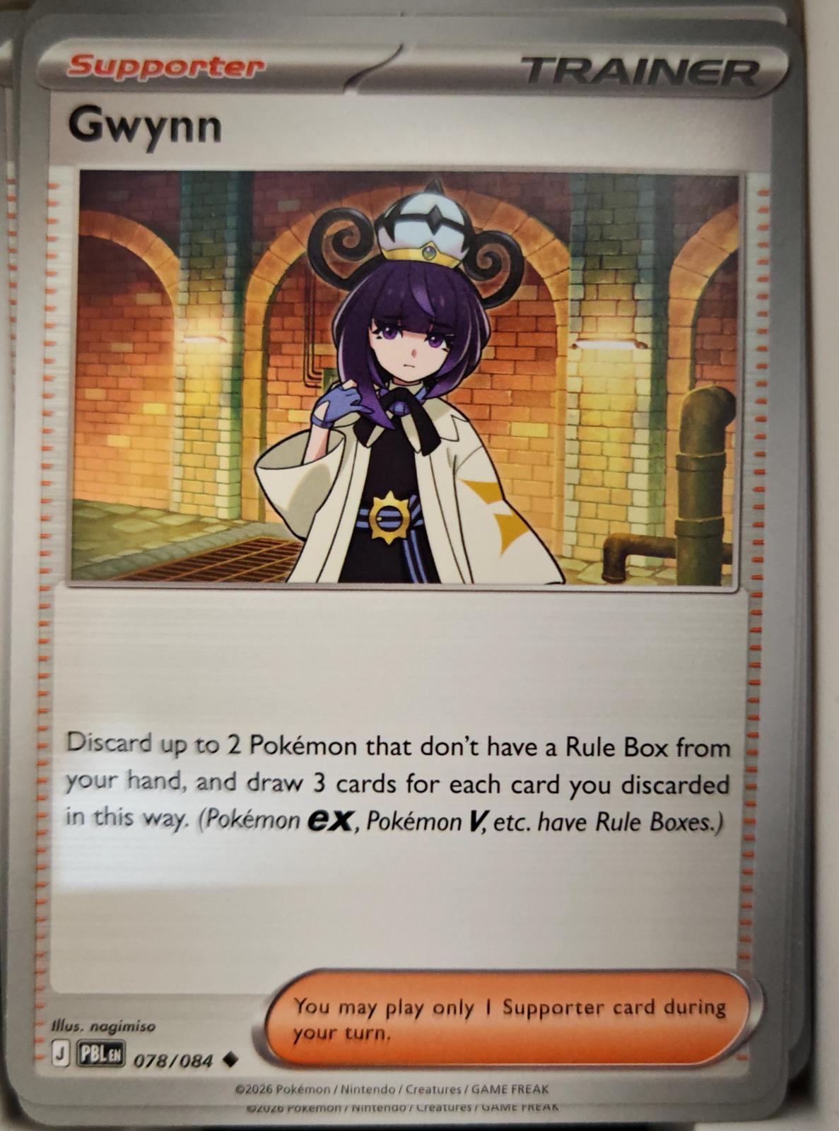 Gwynn - 078/084 - - PITCH BLACK - Pokemon - Uncommon | AA15-95