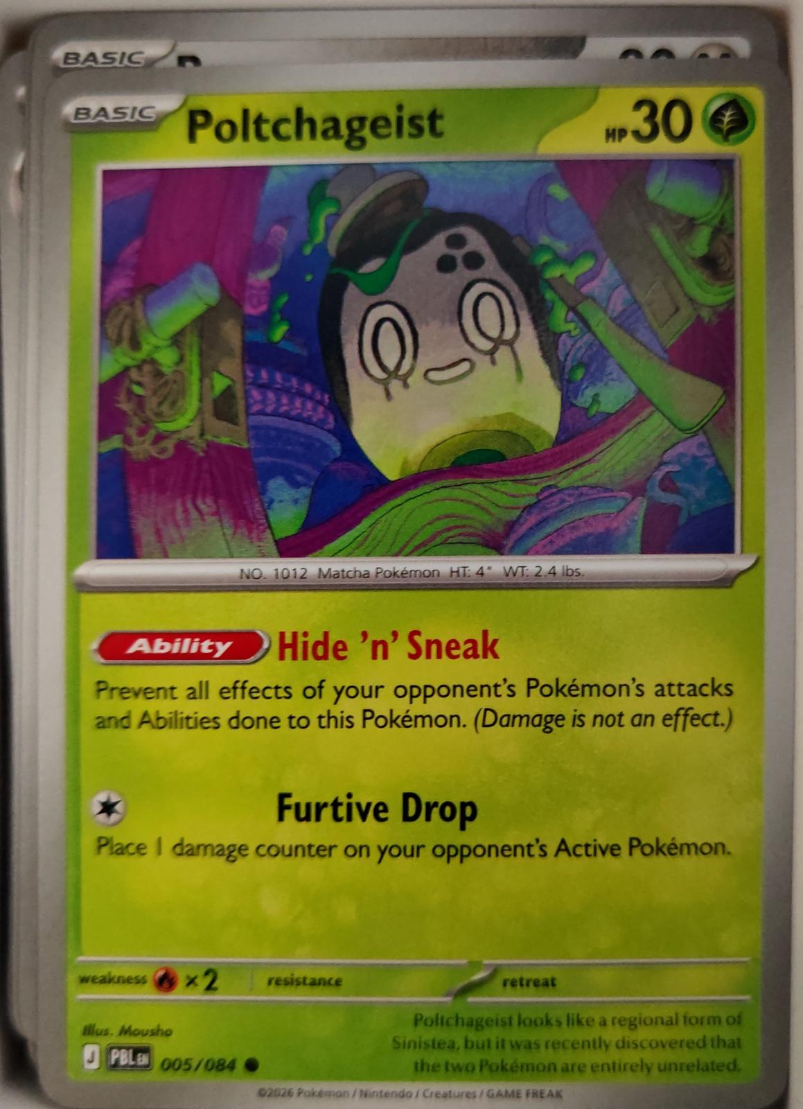Poltchageist - 005/084 - - PITCH BLACK - Pokemon - Common | AA28-54