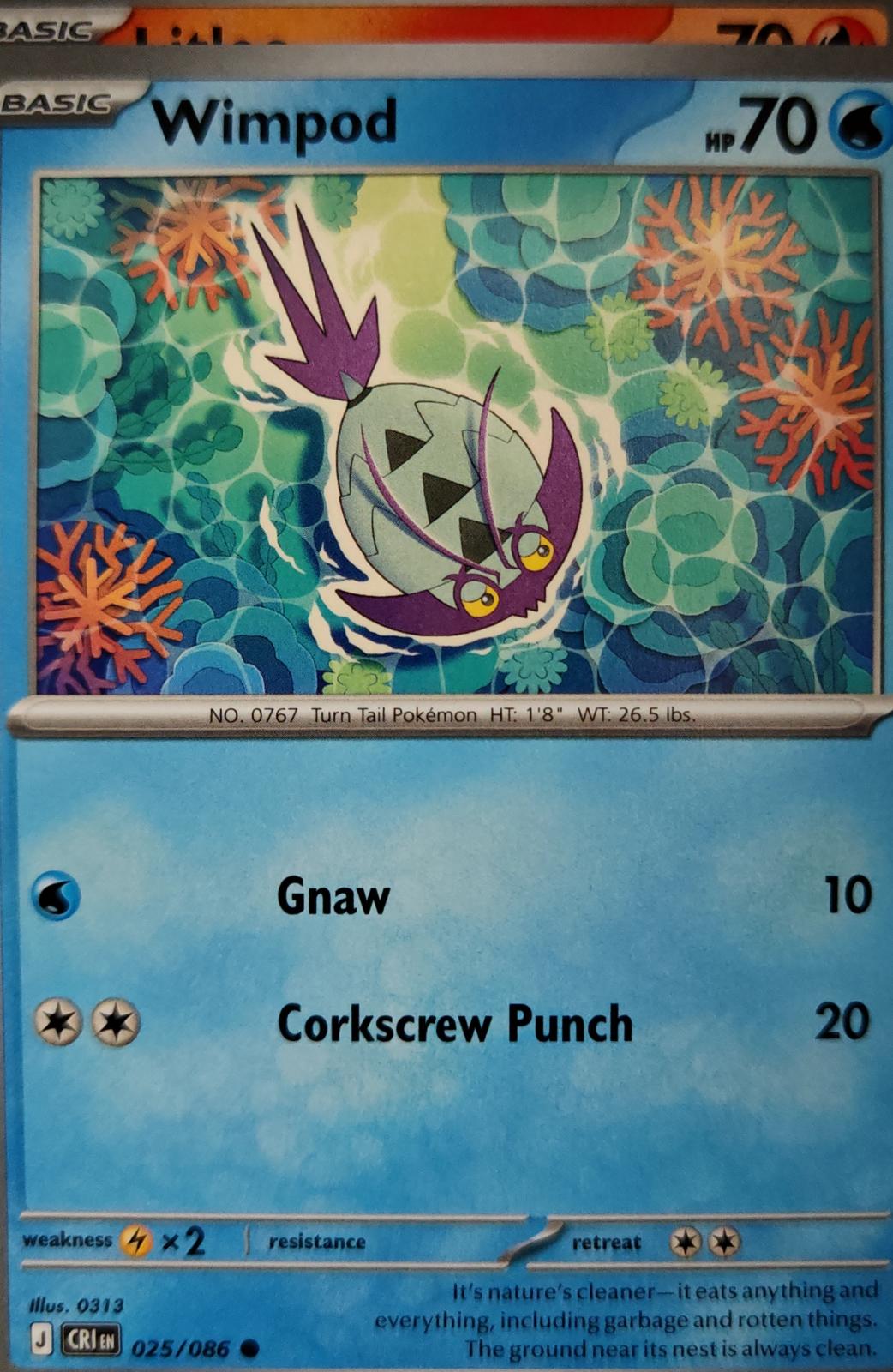 Wimpod - 025/086 - - CHAOS RISING - Pokemon - Common | AA08-62