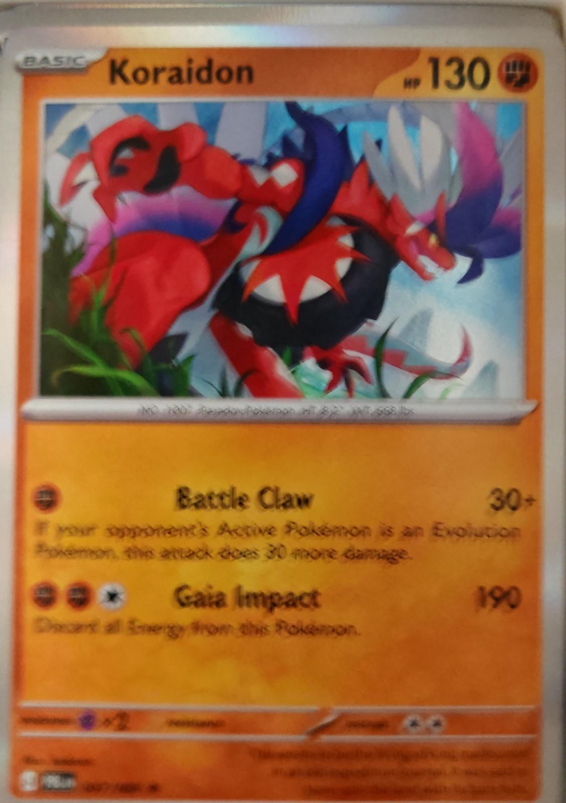 Koraidon - 047/084 - Holo - PITCH BLACK - Pokemon - Rare | AA25-25