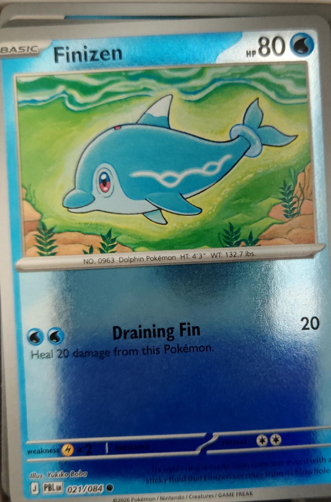 Finizen - 021/084 - Reverse Holo - PITCH BLACK - Pokemon - Common | AA25-58