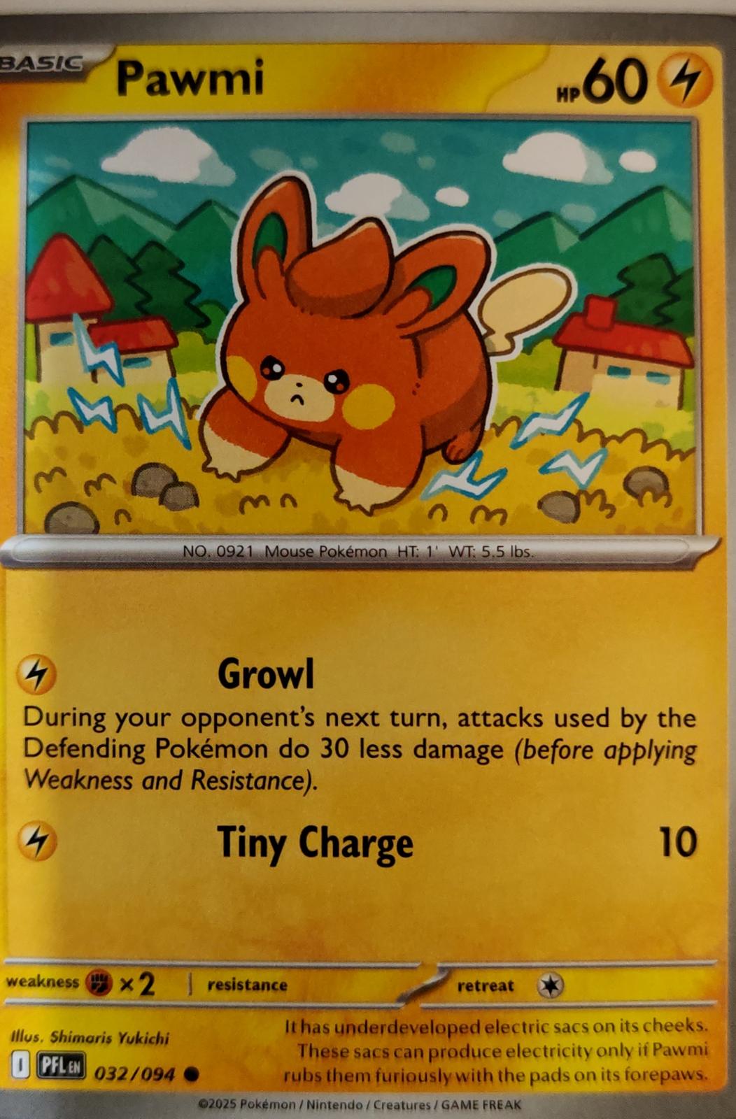 Pawmi - 032/094 - - PHANTASMAL FLAMES - Pokemon - Common | AA07-22