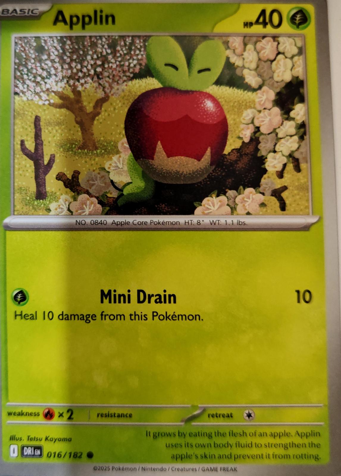 Applin - 016/182 - - DESTINED RIVALS - Pokemon - Common | AA07-63