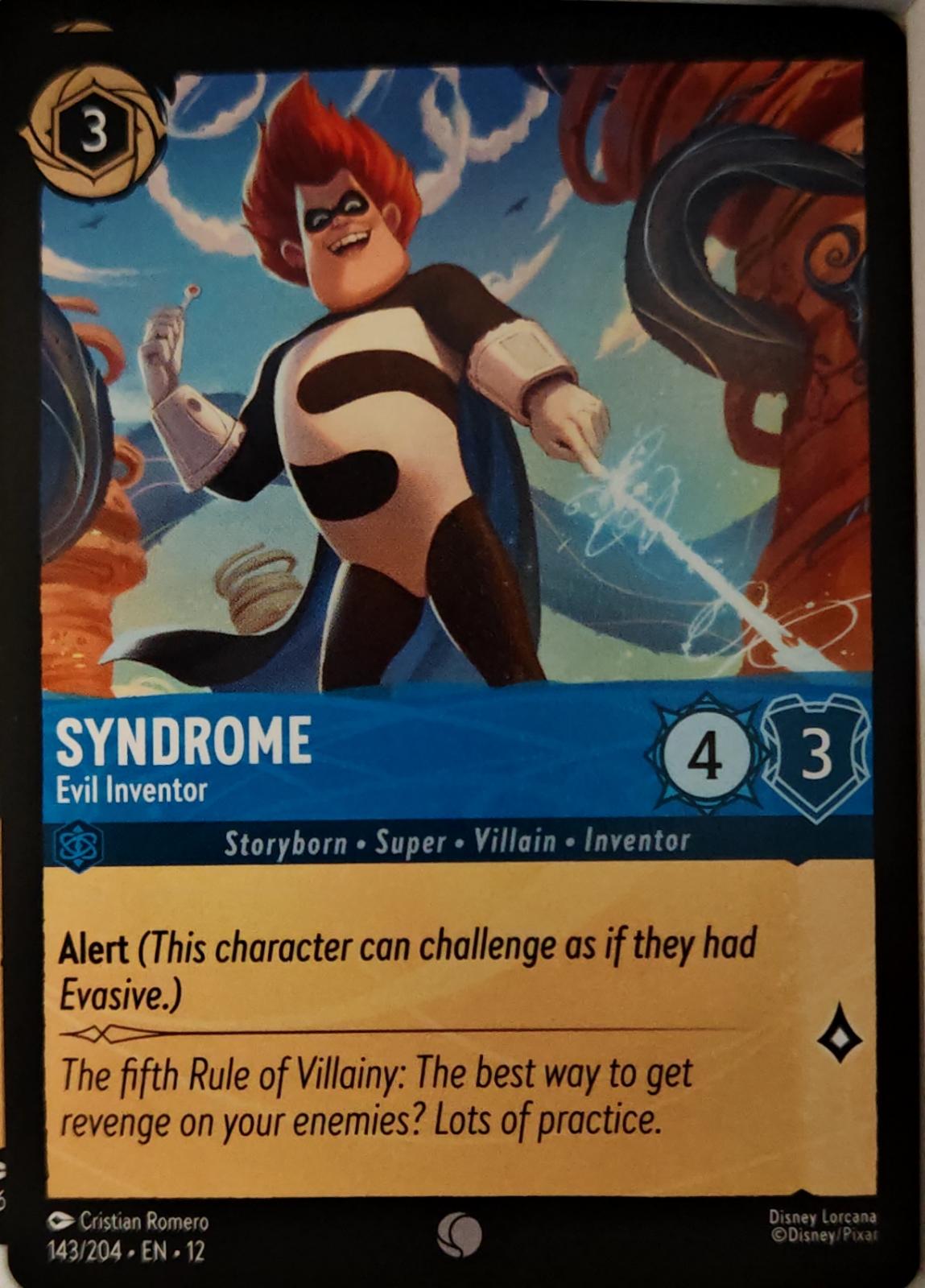 Syndrome - Evil Inventor - 143/204 - - WILDS UNKNOWN - Lorcana - | LAA01-3