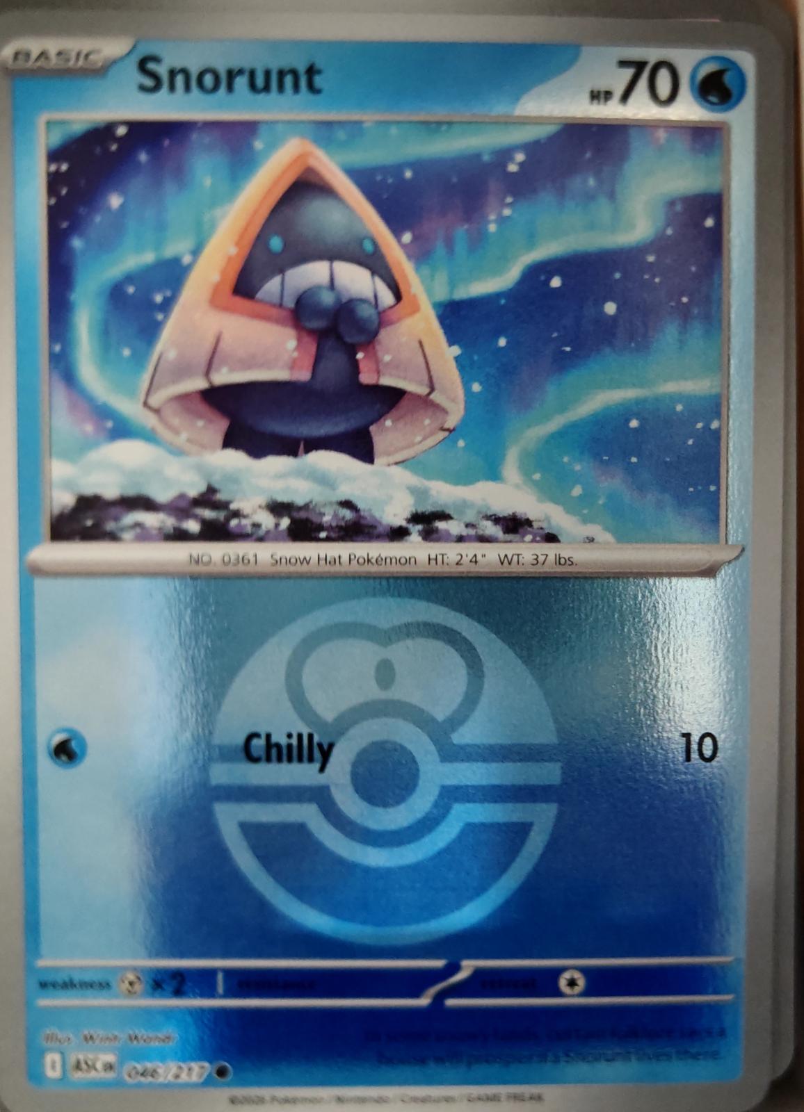 Snorunt (Love Ball) - 046/217 - Reverse Holo - ASCENDED HEROES - Pokemon - | AA19-82