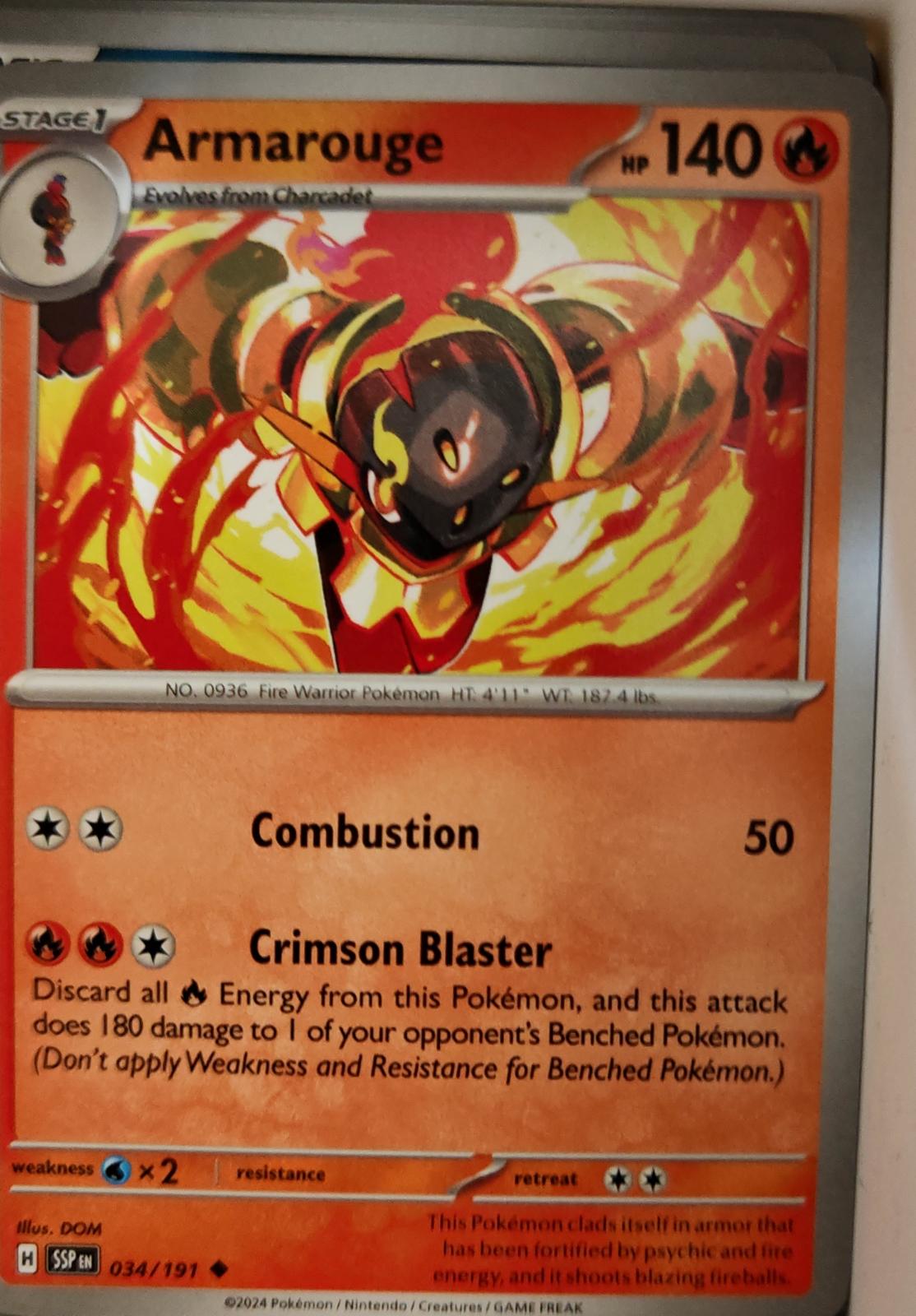 Armarouge - 034/191 - - SURGING SPARKS - Pokemon - Uncommon | AA09-22